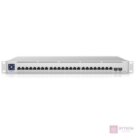 UBIQUITI USW-ENTERPRISEXG-24 UniFi Switch XG 24x 10GB/S 2x 25GB/S SFP28 1.3inch LCM Color Touchscreen L3
