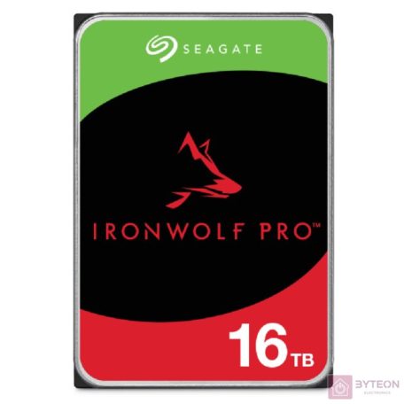 SEAGATE Ironwolf PRO Enterprise NAS HDD 16TB 7200rpm 6Gb/s SATA 256MB cache 8.9cm 3.5inch 24x7 for NAS RAID Rackmount systems BLK