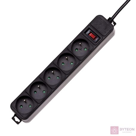 AKY AK-SP-05A Surge protector 18m 5 outlets CEE7/5 +switch