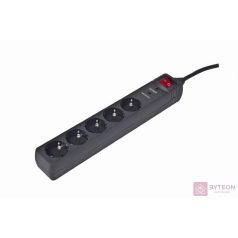   ENERGENIE SPG5-C-15 Surge protector 5 sockets Schuko 4.5m black