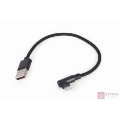   GEMBIRD CC-USB2-AMLML-0.2M Angled 8-pin USB charging-data cable 0.2 m black