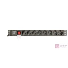   GEMBIRD Power distribution unit PDU 8 Schuko sockets 1U 16A 3m cable