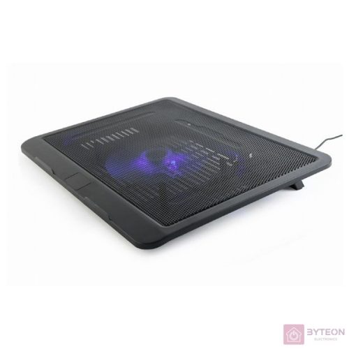 GEMBIRD NBS-1F15-04 Notebook cooling stand 15inch with one LED fan black