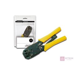   DIGITUS Multi Modular Crimping Tool full metal suitable for 4P2C 4P4C 6P4C 6P6C 8P8C incl. stripper and cutter