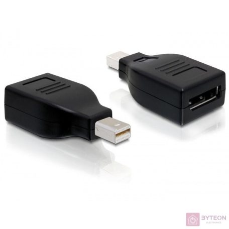Displayport mini 1.2 apa -> Displayport 1.2 anya (Delock) - Fekete