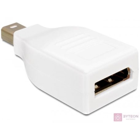 Displayport mini 1.2 apa -> Displayport 1.2 anya (Delock) - Fehér