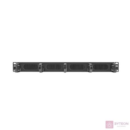 LANBERG 19inch cable management AK-1203-B brush panel 5 rings type B 1U black