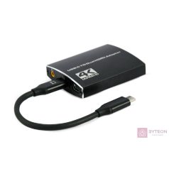 GEMBIRD USB-C to dual HDMI adapter 4K 60Hz black