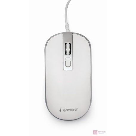 GEMBIRD MUS-4B-06-WS Optical mouse USB white/silver