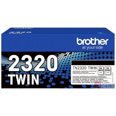 BROTHER TN2320 TWIN-pack black toners BK 2600pages/cartridge