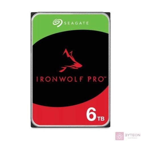 SEAGATE Ironwolf PRO Enterprise NAS HDD 6TB 7200rpm 6Gb/s SATA 256MB cache 8.9cm 3.5inch 24x7 for NAS RAID Rackmount systems BLK