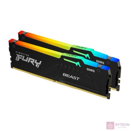 KINGSTON 64GB 5600MHz DDR5 CL40 DIMM Kit of 2 FURY Beast RGB