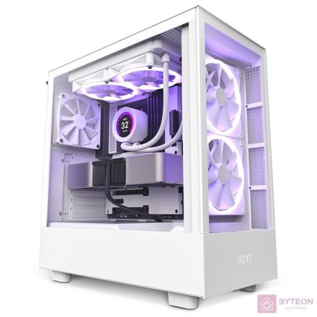 NZXT PC case H5 Elite white window