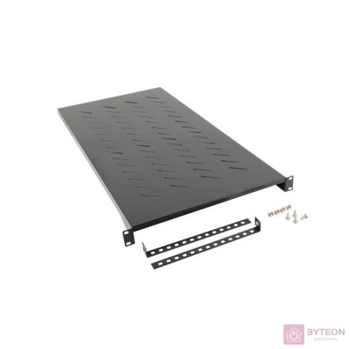 LANBERG 19 fixed shelf 1U/483x900mm max load capacity up to 25kg black