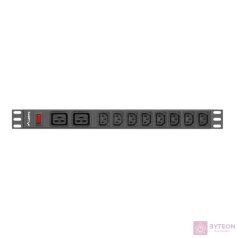   LANBERG power distribution unit PDU 19 1U 16A 2x C19 8x IEC C13 sockets 2m black C20