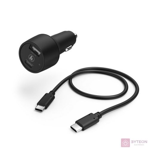 Hama 210522 i PD/QCi USB A  Type-C univerzális autós töltő szett