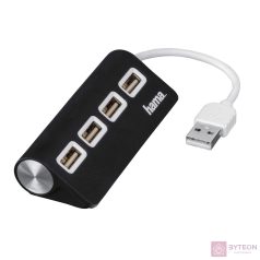 HAMA 200119 FIC 4 portos fekete USB2.0 HUB
