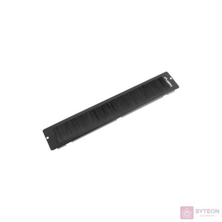 LANBERG 19inch free-standing cable entry brush panel black