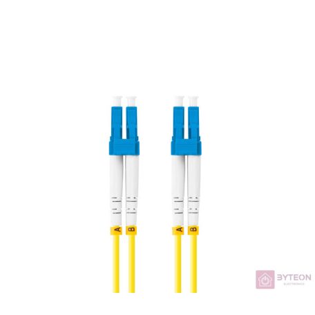 LANBERG fiber optic patchcord SM LC/UPC-LC/UPC duplex 2m LSZH g657a1 3.0mm yellow