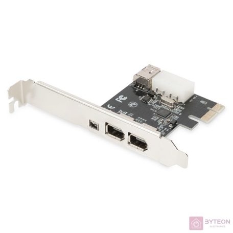 DIGITUS IEEE 1394a Interface Card PCIexpress 3 Port 1x int. 2x ext. Ports