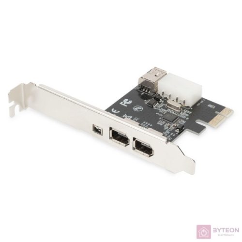 DIGITUS IEEE 1394a Interface Card PCIexpress 3 Port 1x int. 2x ext. Ports