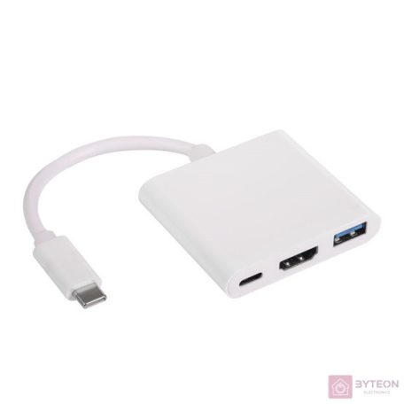 AKYGA AK-AD-57 Hub USB type-C USB A f USB type-c HDMI f 15 cm