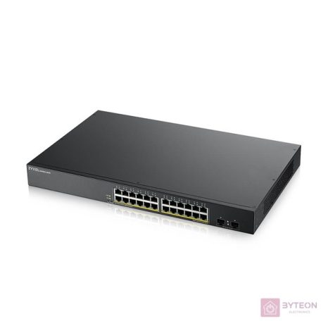 ZyXEL GS1900-24HP v2 24port GbE LAN PoE (170W) smart menedzselhető switch