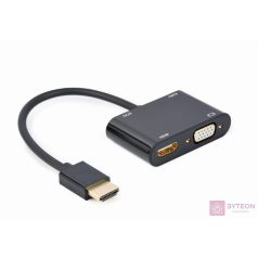   GEMBIRD HDMI male to HDMI female + VGA female + audio adapter cable black