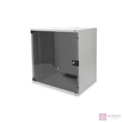   DIGITUS Wall Cabinet 19Inch 12HE RAL 7035 grey unmounted without tray incl. 8xsrews