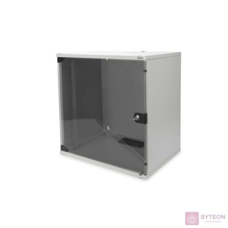 DIGITUS Wall Cabinet 19Inch 12HE RAL 7035 grey unmounted without tray incl. 8xsrews