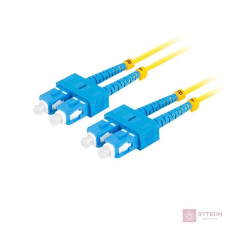 LANBERG fiber optic patchcord SM SC/UPC-SC/UPC duplex 5m LSZH g657a1 3.0mm yellow