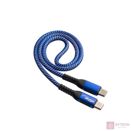 AKYGA Cable USB AK-USB-36 USB type C m / USB type C m ver. 2.0 100W 0.5m