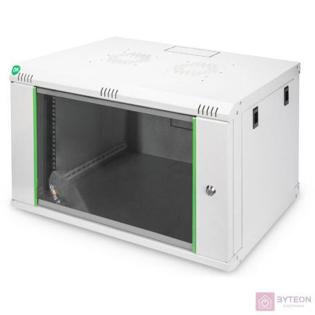 DIGITUS 19inch Wall Cabinet 7HE SoHoline RAL7035 grey without tray 416x600x450mm