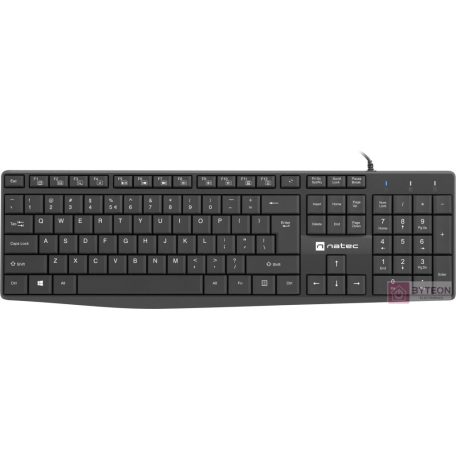 NATEC Keyboard Nautilus Slim HU layout black