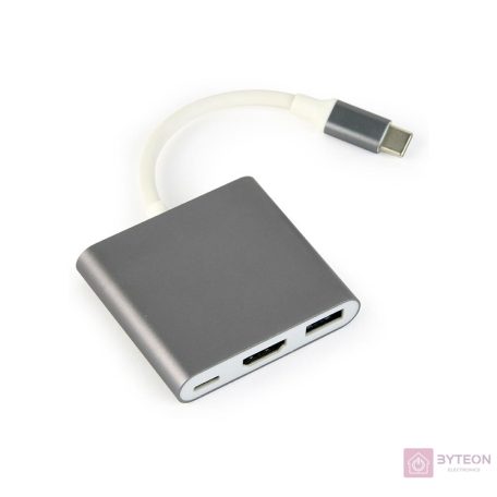 GEMBIRD A-CM-HDMIF-02-SG adapter USB type-C multi-adapter USB type C USB 3.0 HDMI
