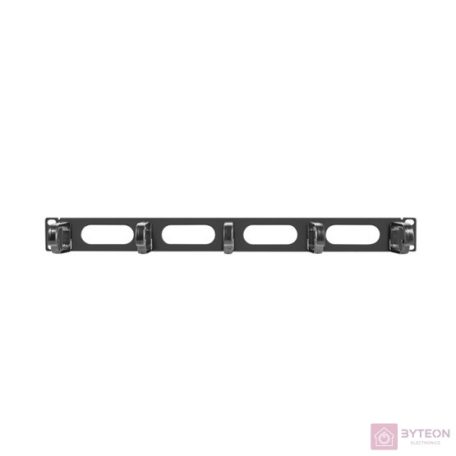 LANBERG 19inch cable management AK-1205-B panel 5 rings type B 1U black
