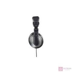 HAMA 184143 SHELL 2m jack fekete/ezüst fejhallgató