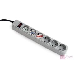 ENERGENIE SPG6-B-6C Surge protector 6 sockets 6 ft