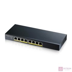  ZYXEL GS1900-8HP 8-port GbE L2 PoE Smart Switch 802.3at desktop fanless 70 Watt