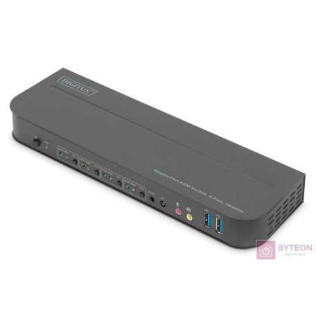 DIGITUS KVM Switch 4x1 DP DP/HDMI Out USB 4Kx2K 60Hz