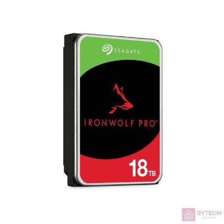 SEAGATE Ironwolf PRO Enterprise NAS HDD 18TB 7200rpm 6Gb/s SATA 256MB cache 8.9cm 3.5inch 24x7 for NAS RAID Rackmount systems BLK