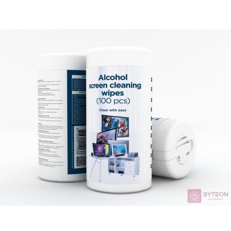 GEMBIRD CK-AWW100-01 Alcohol screen cleaning wipes 100 pcs