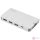 DIGITUS USB Multiport Travel Dock 6-Port 4K HDMI 2x USB-C 2x USB3.0 MicroSD SD/MMC silver
