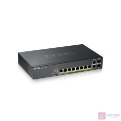   ZYXEL GS2220-10HP EU region 8-port GbE L2 PoE Switch with GbE Uplink 1 year NCC Pro pack license bundled