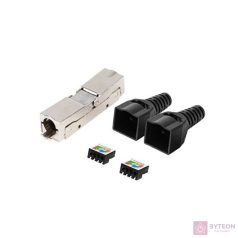 LANBERG 2x RJ-45 FTP cat 6 plug 8P8C tool-less adapter