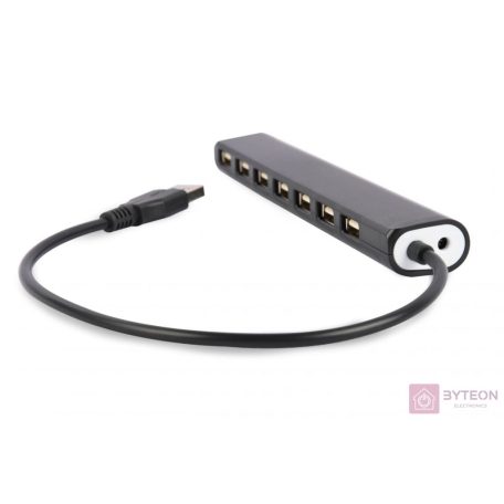 GEMBIRD USB 2.0 7-port hub black