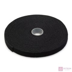   DIGITUS Hook-and-loop fastener tape fabric 10m x 15mm x 2.6mm on roll bl