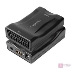 LogiLink Video konverter, Scart/F - HDMI-A/F, 1080p, fekete