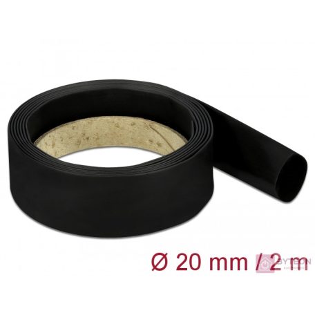 Delock Fekete zsugorcső 2 m x 20 mm