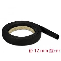 Delock Fekete zsugorcső 5 m x 12 mm